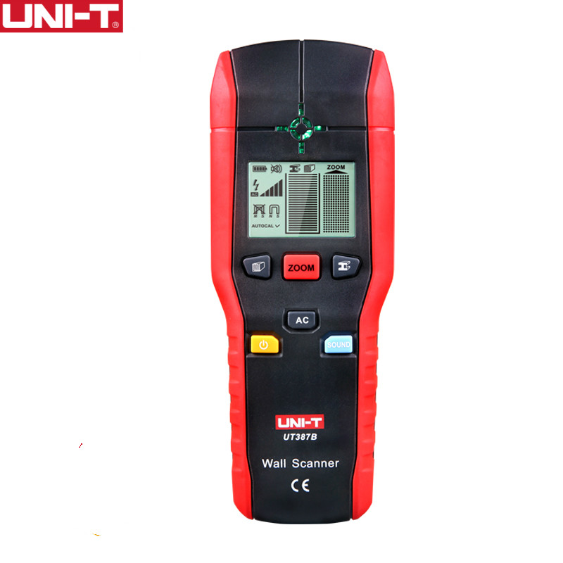 UNI-T UT387B Wall Scanners Ferrous Meters Non-ferrous Metal detectors Copper wood Metal Detector Flashing LED Light Indication