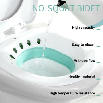 For Pregnant Women Foldable Bidet Wash Basin Hemorrhoidal Relief Pregnant Women Maternity Hip Cleaning Avoid Squatting 2 Colors