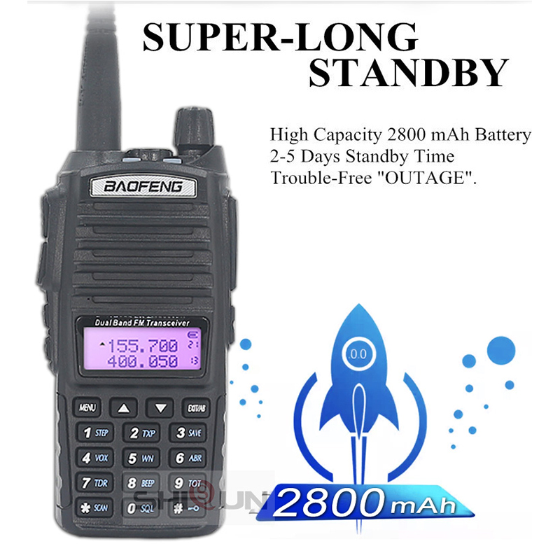 UV-82 Ham Radio 10KM 8W BaoFeng Dual PTT 136-174mHz 400-420Mhz UV 82 Walkie Talkie 10 KM UV82 Optional Microphone Sp UV-9R UV-5R