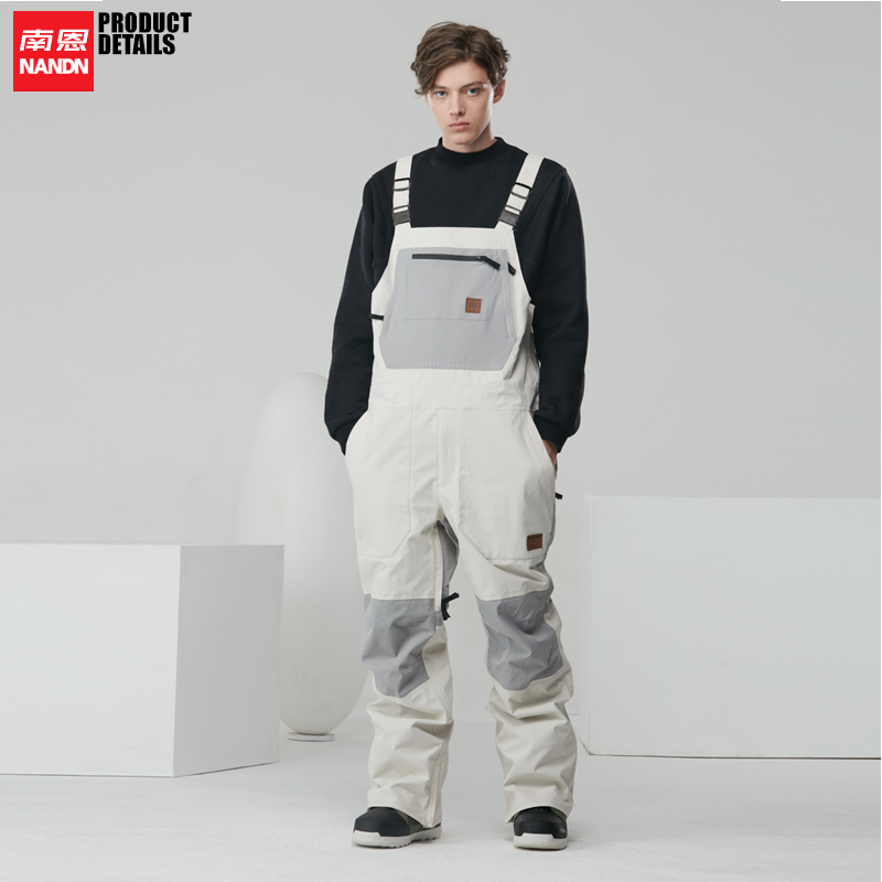 NANDN Ski pants snowboard ski strap pants waterproof and wear-resistant Men woman