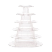 Round 6 Tier Macaron Tower Cake Stand Cupcake Macaroons Display Rack Holder Tools Wedding Decoration Easter Party Supplies