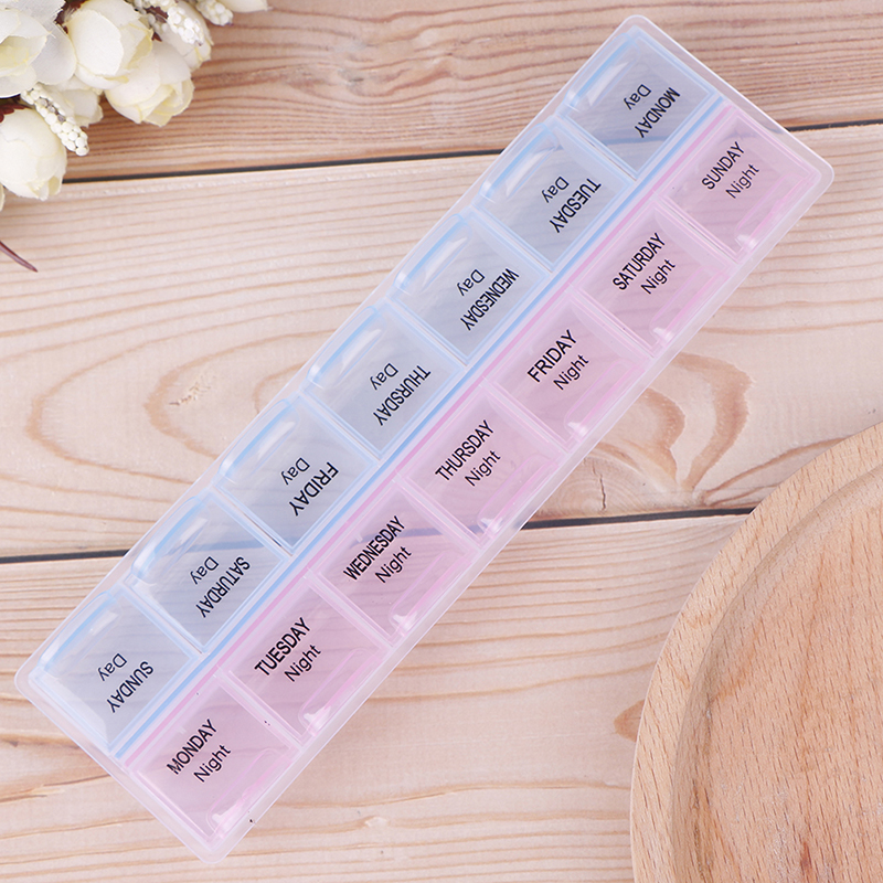 Portable 7 Days Pill Medicine Box Weekly Tablet Holder Storage Organizer Container Case Pill Box Splitters Good Quality
