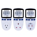 LCD Energy Meter Digital Wattmeter Measuring Power Meters Outlet Power Meter Record Voltage Outlet Socket Meter Energy Analyzer