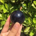 Natural Blue Sandstone Quartz Crystal Sphere Ball Healing