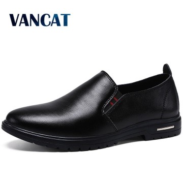 Men's Genuine Leather Dress Leather Shoes Fashion Wedding Party Shoes Mens Business Office Oxfords Men Flats Loafers Size 38-47