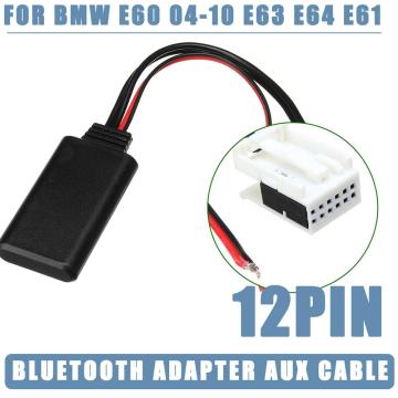 12V Bluetooth Module Radio Stereo AUX Cable Adaptor For BMW E60 04-10 E63 E64 Car accessories