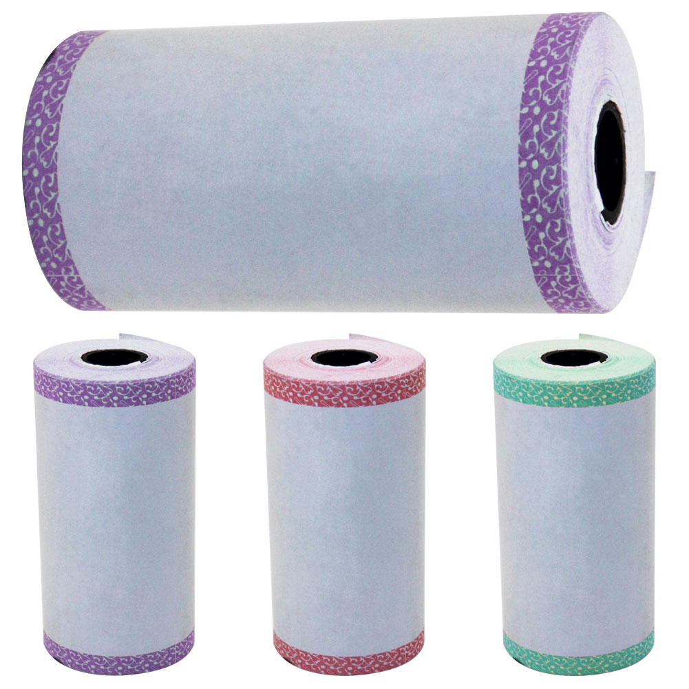 57mm*30mm Heat-sensitive Thermal Printing Paper Fax Paper with Lace for Paperang Small POS Machines Thermal Printers 프린터 액세서리
