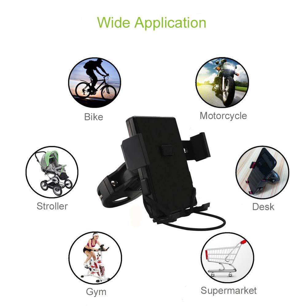 Untoom Bike Bicycle Phone Holder Handlebar Mount Motorcycle Cell Phone Mount for iPhone 11 Pro Max X Xr for Xiaomi Redmi Samsung