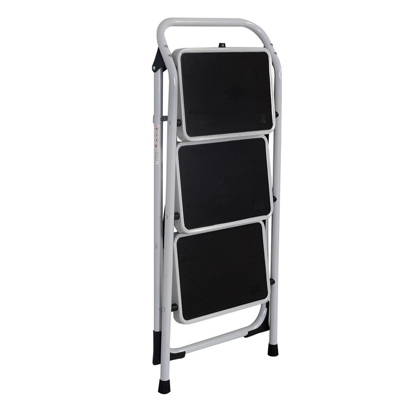 New HD 3 Step Ladder Platform Lightweight Folding Step Stool 330 LB Cap. Space Saving TL29083