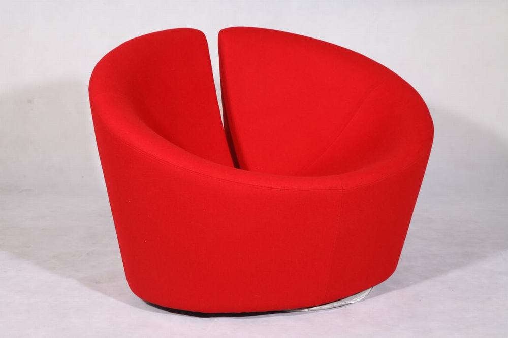 red woolen fabric truelove chair