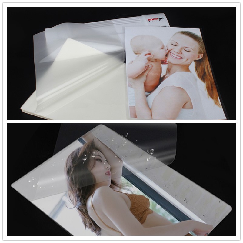 A4 8C Laminating Machine Plastic Bag, Can Protect Photo Paper Card Card Picture 50pcs / Box Protection Heat Shrinkable Film