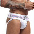 Men's Sexy Underwear Briefs Jockstrap Bare Buttocks Panties Penis Male Panties Shorts Bulging Bag Soft Brand Underpants Cueca