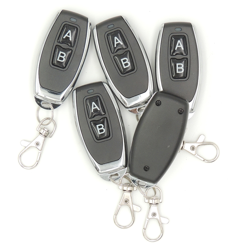 433Mhz Wireless Remote Control 2 buttons EV 1527 Learning Code Transmitter Key Fob for Gate Garage Door controller No Clone