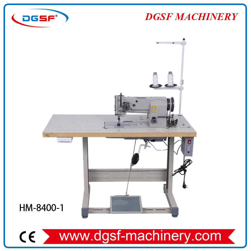 HM-8400-1 Twin Needle Flat Bed Walking Foot Sewing Machine Sofa Stitch Machine (4)