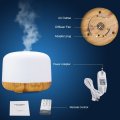 Ultrasonic Air Humidifier 500ml Aroma Essential Oil Diffuser with Remote Control LED Lamp Aromatherapy Diffuser Mist Maker