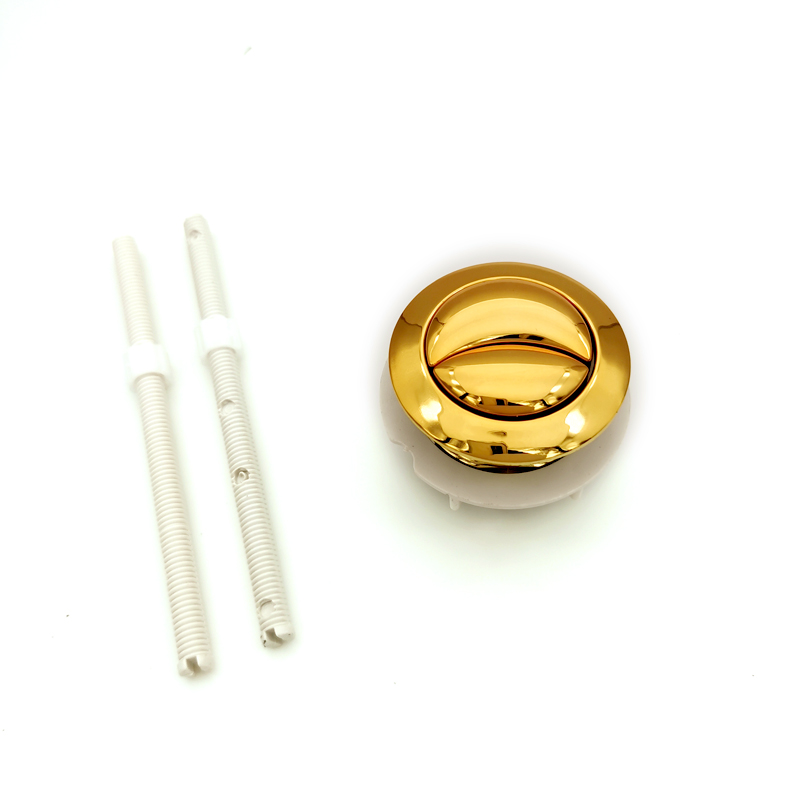 38mm Dual Flush Toilet Tank Gold colour Button Round shape Toilet Push Buttons Bathroom Accessories