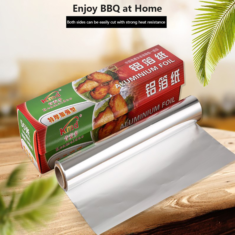 1 RollTinfoil BBQ Special Aluminum Foil Paper for Ovens Food Grade Thickening BakingTinfoil Kitchen Accessories 30CMX 5M