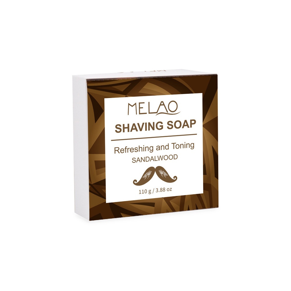 Sandalwood Shaving Soap 110g Men's Shaving Cream Used With Shaving Brush and Razor For Barber Salon Face Cleaning Tool