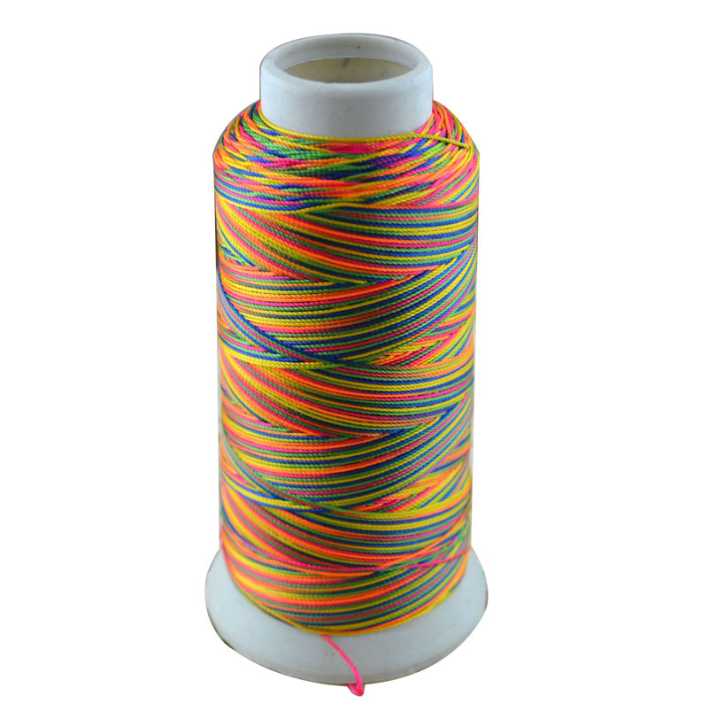 500D 3 high tenacity polyester sewing thread colors 6# embroidery thread