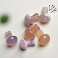 Natural healing Mini quartz crystal Cherry Blossom Agate Mushroom for home Decoration