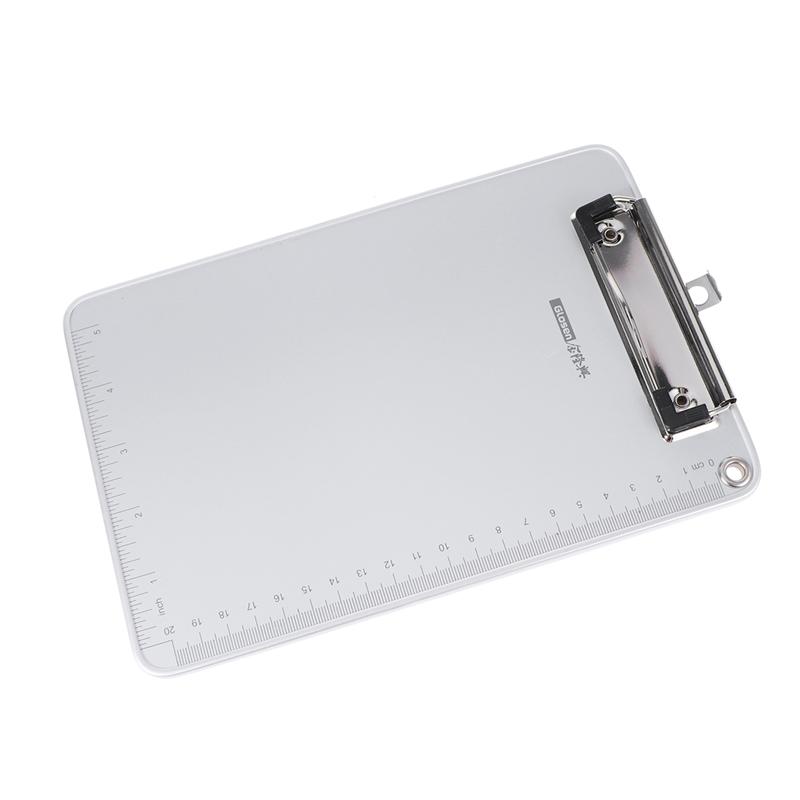 A5 Size Aluminum Alloy Clip Board Writing Board File Folder Board For Daily Office School Use (Silver)