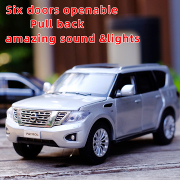 Toy Car 1:32 PATRO Y62 off road vehicle Alloy Model Toy Miniature Model With Pull Back Sound Light Model For Children Car Toys