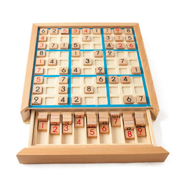 Children's Wooden Sudoku Chess puzzle toy game board adult logical thinking kids educational toys gifts for Children