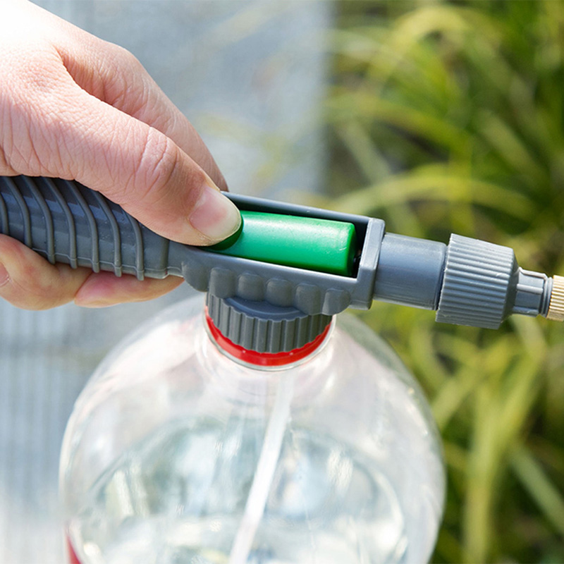 High Pressure Air Pump Manual Sprayer Adjustable Drink Bottle Spray Head Nozzle Garden Watering Tool Sprayers