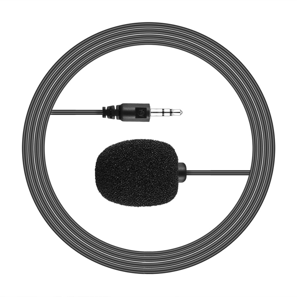 Newest Portable External 3.5mm Hands-free Mini Wired Clip-on Lapel Lavalier Microphone For PC Laptop