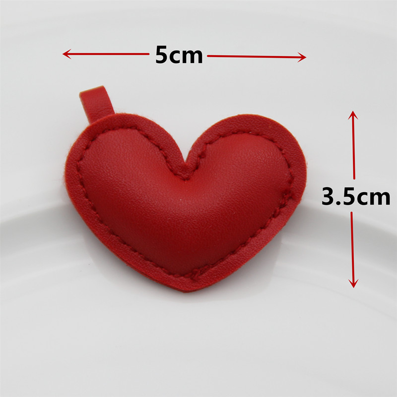 Loving Heart 5pcs Cotton Filling Luggage Tag Women Portable PU Leather Label Suitcase Baggage Boarding Gift Sewing Accessories
