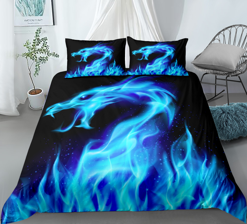 painting animals 3d duvet cover set single twin double queen king cal king size bed linen set