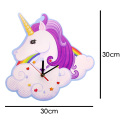 Unicorn Wall Clock Unicorn and Rainbow Decor Magic Clock Creative Art Wall Decoration Time Clock For Kids Girls Her