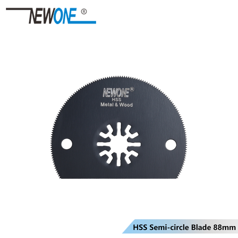 NEWONE 88mm HCS/HSS Flush/Flat Segment Saw blade Semi-circle blade for Makita,AEG,Fein,Dremel multiple Oscillating Power Tools