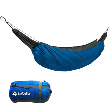Outddor Sleeping Bag Portable Hammock Underquilt Hammock Thermal Under Blanket Hammock Insulation Accessory for Camping