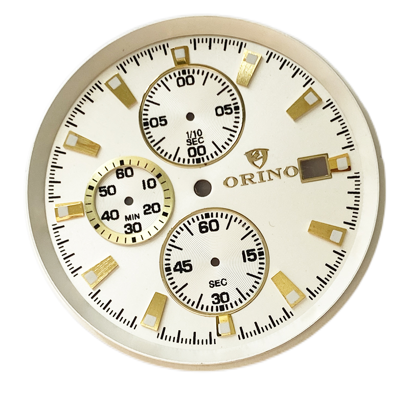 Chronograph watch dial for man's watch