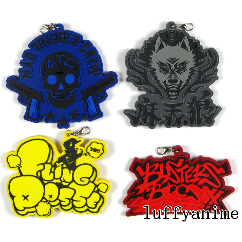 Hypnosis Mic Division Rap Battle Rhyme Anima Rubber Mascot Pendant DRB Matenrou Buster Bros Fling Posse Phone Strap Keychain