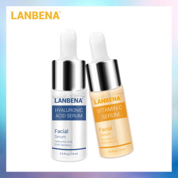 LANBENA Vitamin C Serum+Hyaluronic Acid Serum Anti-Aging Moisturizing Skin Care Firming Treatment Whitening Moisturizing