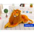 [Funny] Large 85cm Lion Adult Stuffed Plush doll toy simulation animal prone lion model kids child best gift