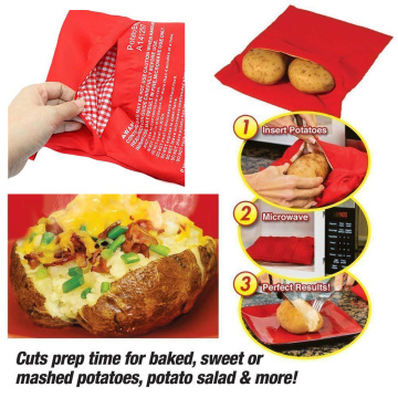 Potato Bag Microwave Baking Potatoes Cooking Baked Rice Pocket Easy To Cook Stem Washable Kitchen Tools