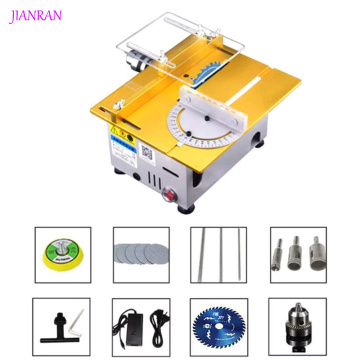 Mini Table Saw can lift cutter Handmade Woodworking Grinding Polisher Bench Saw DIY Model Cutting Saw Machinery Tool Metal Frame