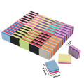 500Pcs/lot Double Side Colorful Mini Nail Buffer 100/180 Sandpaper Nails Art Buffer Tools Salon Accessories 2020 New Style