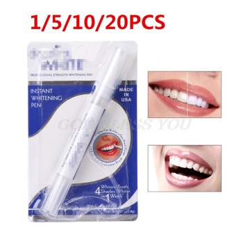 1/5/10/20Pcs Peroxide Gel Tooth Cleaning Bleaching Kit Dental White Teeth Whitening Pen Drop Shipping
