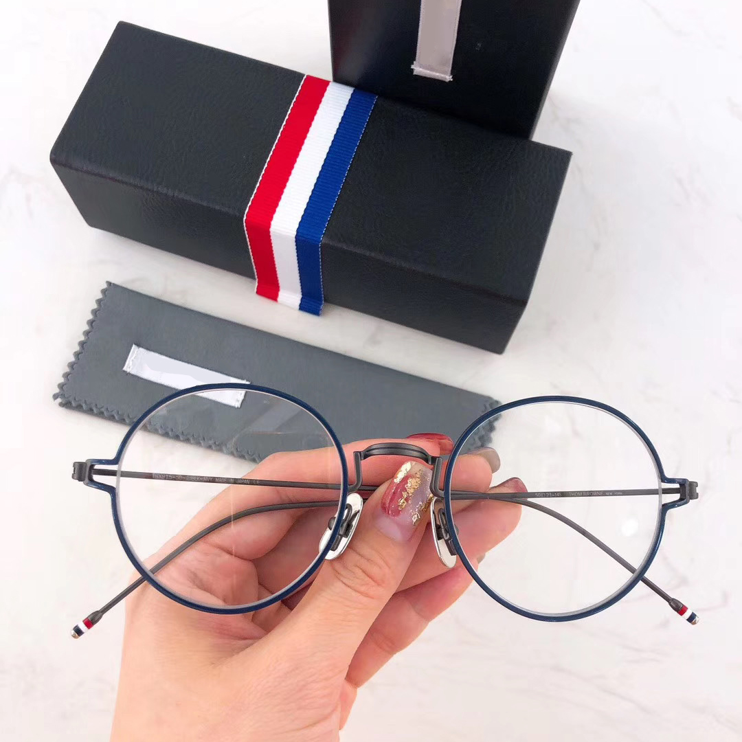 New York Brand Thom Eyeglasses Frame Men Women Round Sunglasses TBX915 Myopia Optical Classical Glasses Frame for