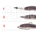 20 pcs Fishing Worm Hook with Spring Twist Lock For Soft Worm Lure Bass Barbed Carp Crank Fishing Hook