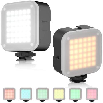 ULANZI U-Bright Camera LED Video Light Portable 3000mAh Rechargeable Dimmable Bi-Color 2700-6500K 6 Colored Paper Softbox Lamp