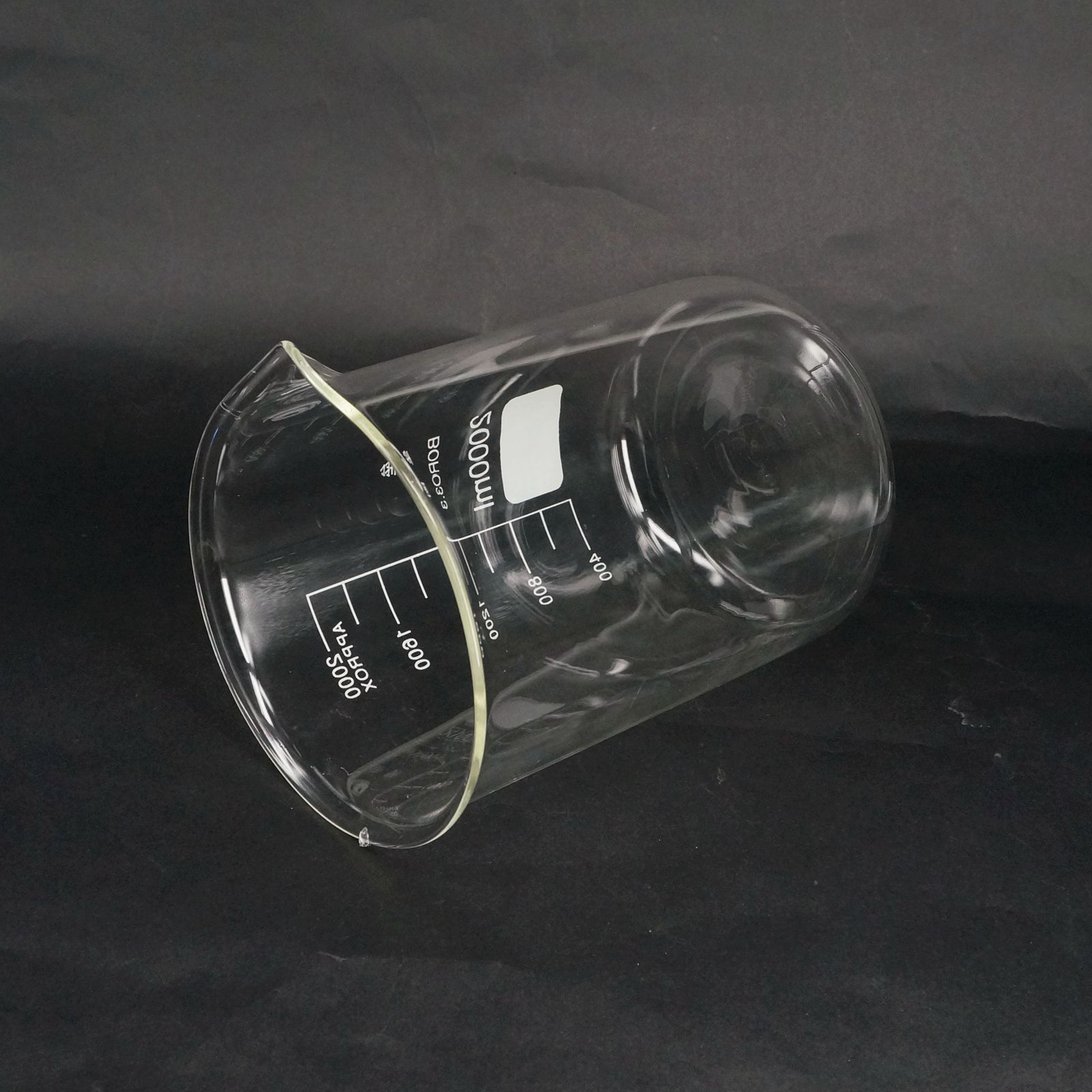 2000ml Low Form Beaker Chemistry Laboratory Borosilicate Glass Transparent Beaker Thickened with spout