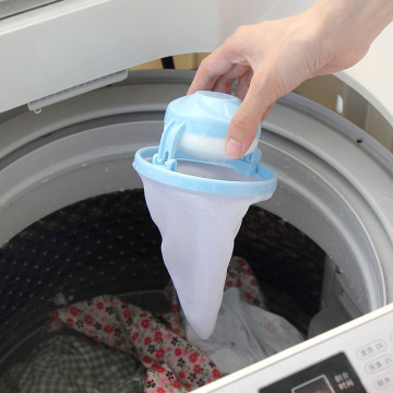Round Mesh Filter Bag Floating Style Washing Machine Wool Filtration Hair Removal Cleaning Laundry Drain Hair Catcher