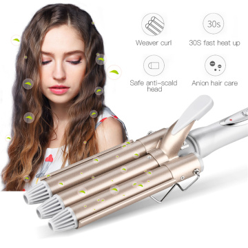 Professional Hair Curler Fast Heating Curling Irons Ceramic Negative Ion Hairstyle Spiral Hair Curlers Big Wave Curling Wand 31