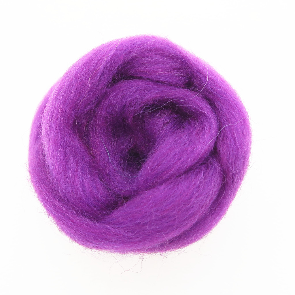 50/100g/ Purple Color Series Wool Fibre Flower Animal Wool Felting Handmade Spinning DIY Craft Materials Tool Felt Felting Wool