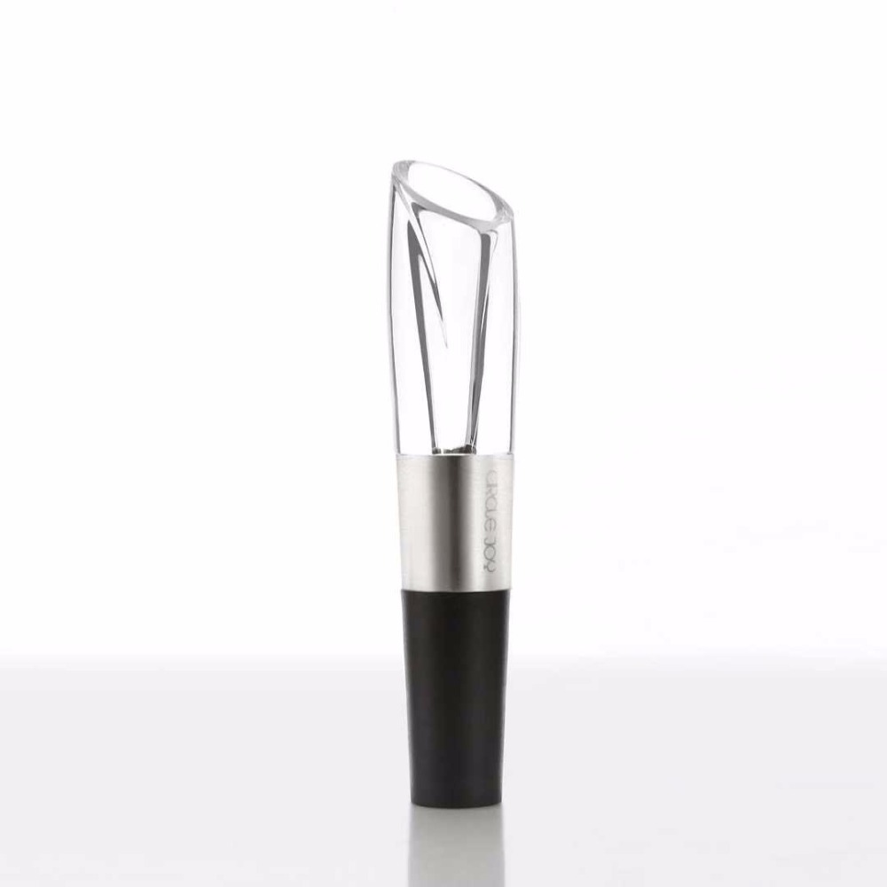 New Youpin CIRCLE JOY Stainless Steel Fast Wine Decanter Mini Portable Wine Filter Air Intake Bottle Pourer Aerator Family Bar